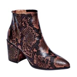 Steve Madden Jillian Snake Print Booties
